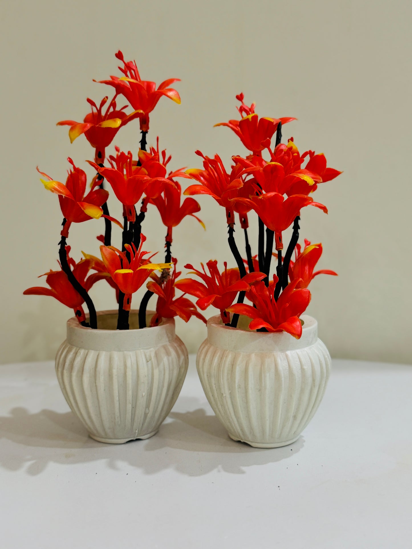 Mini Artificial Plant Pair in Decorative Pots PD-260