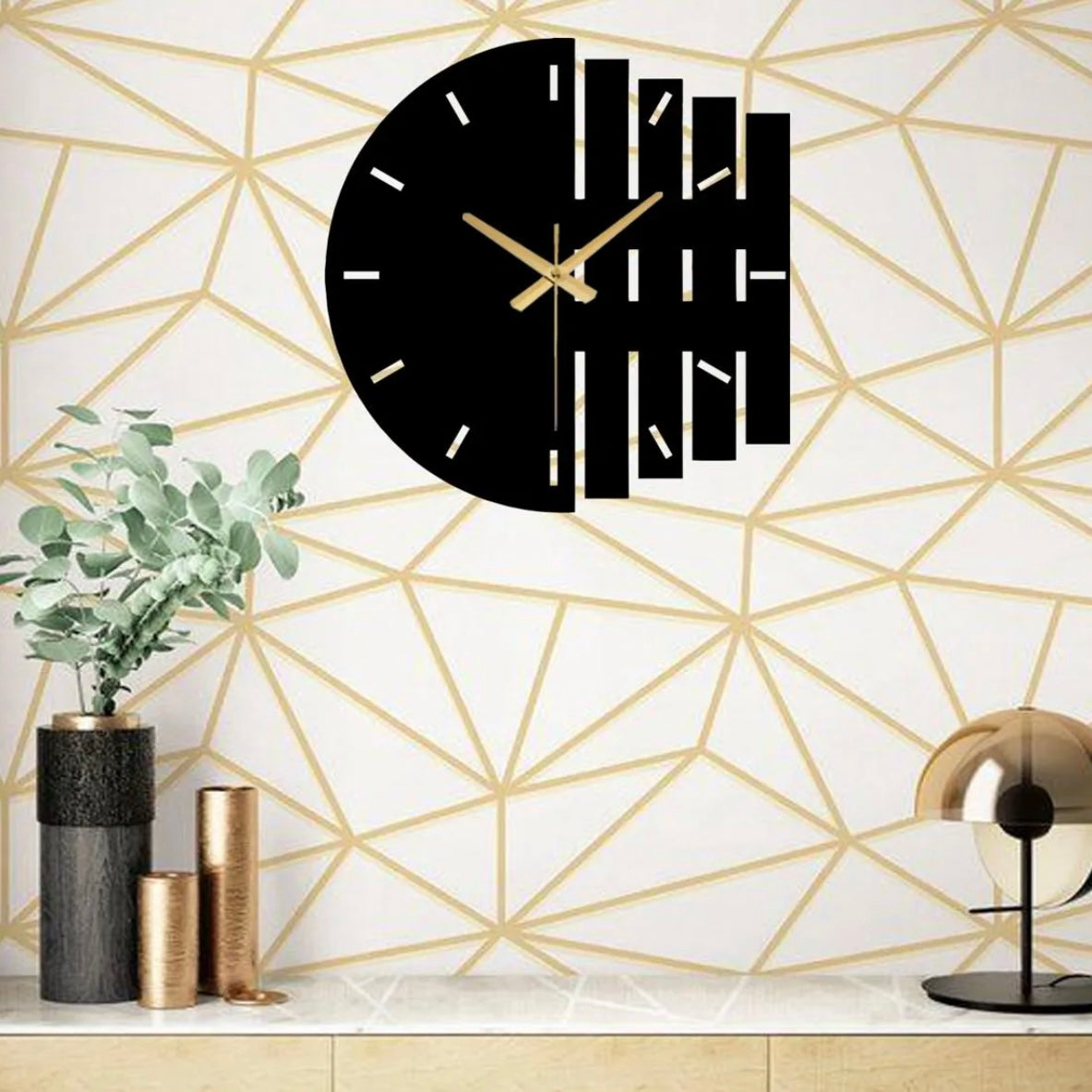 3D Wooden Wall Clock
