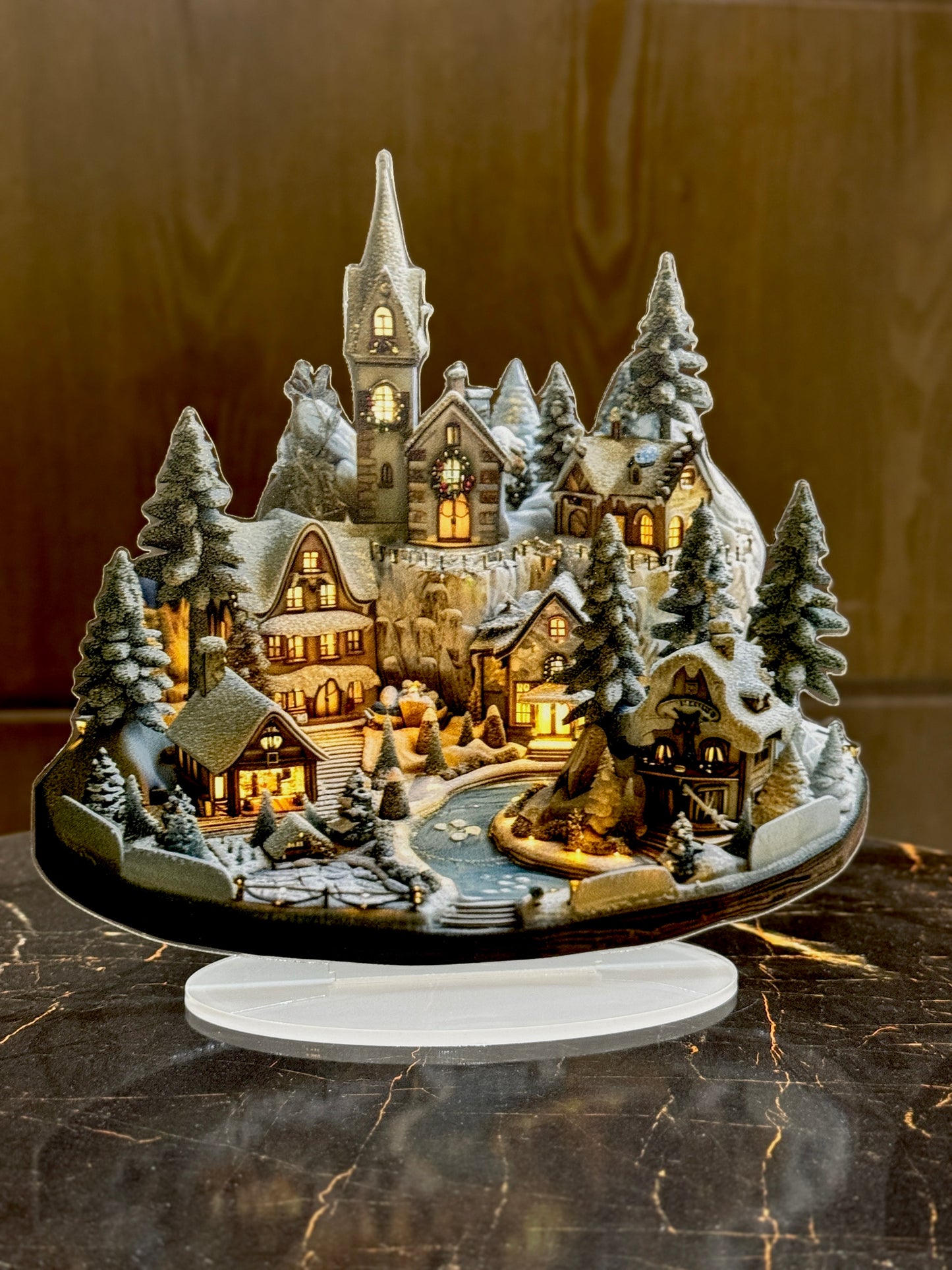 2D Acrylic Snow Stand