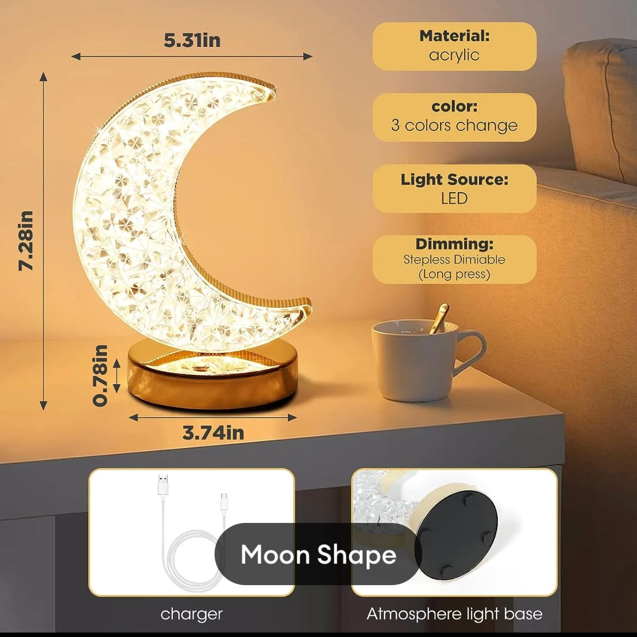 Colour changing lamp