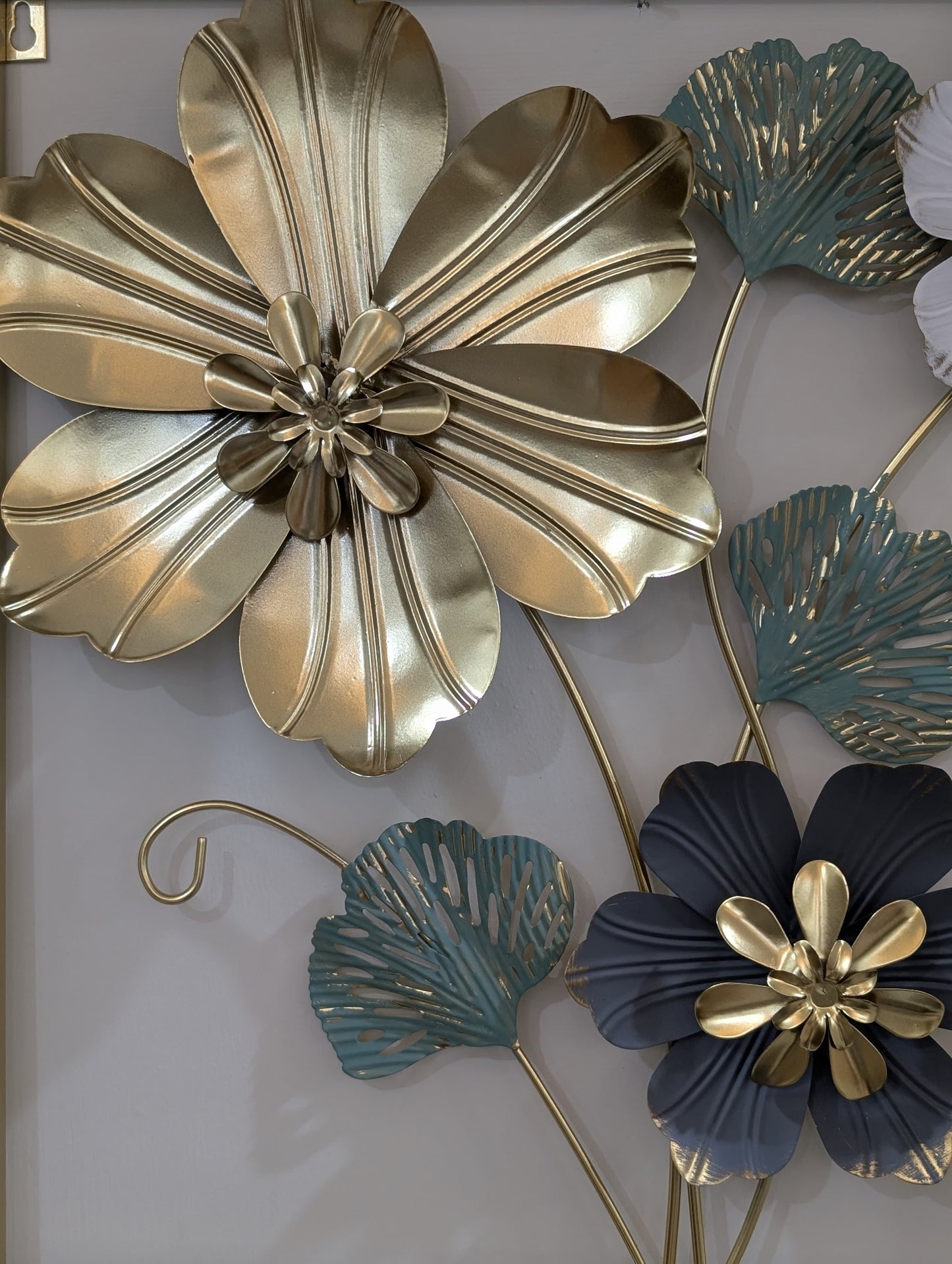 3D Metal Floral Wall Art