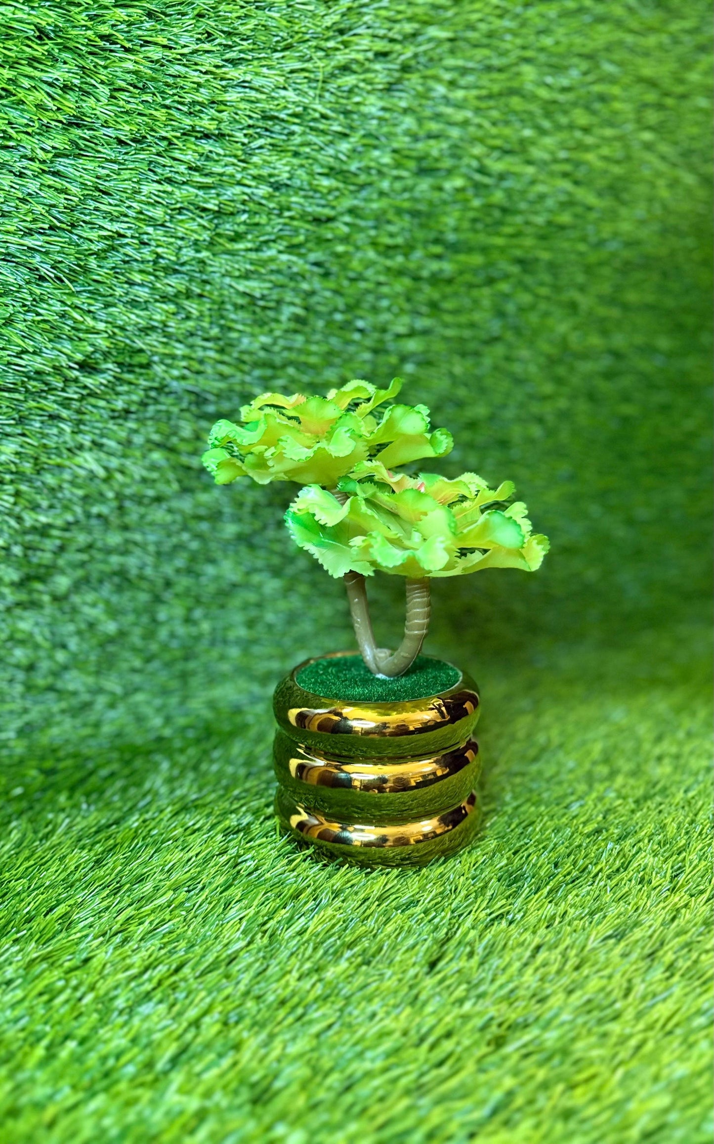 Golden Metallic Small Artificial Plant PD-231