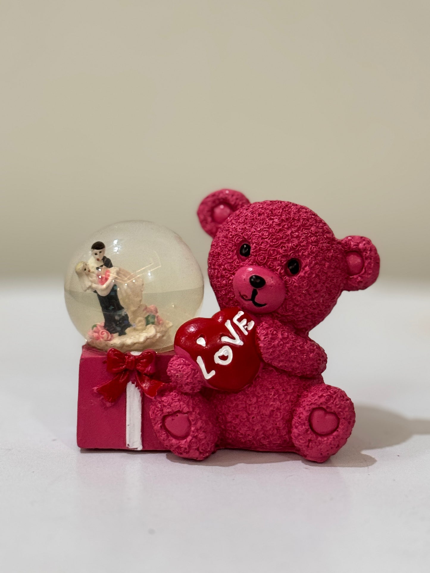 Mini teddy with light snow globe DL-105