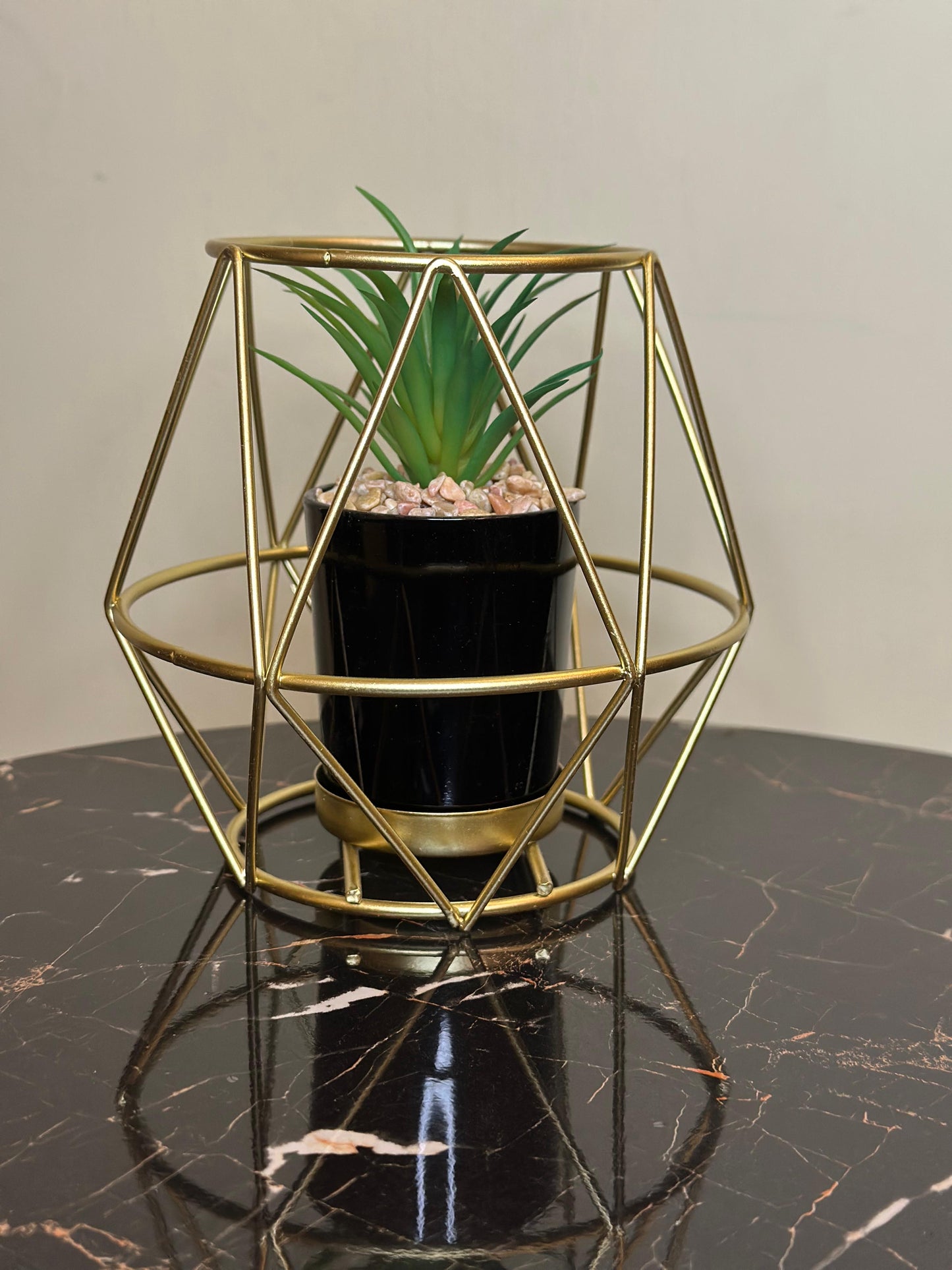 Metallic Golden Planter Stand TA-155