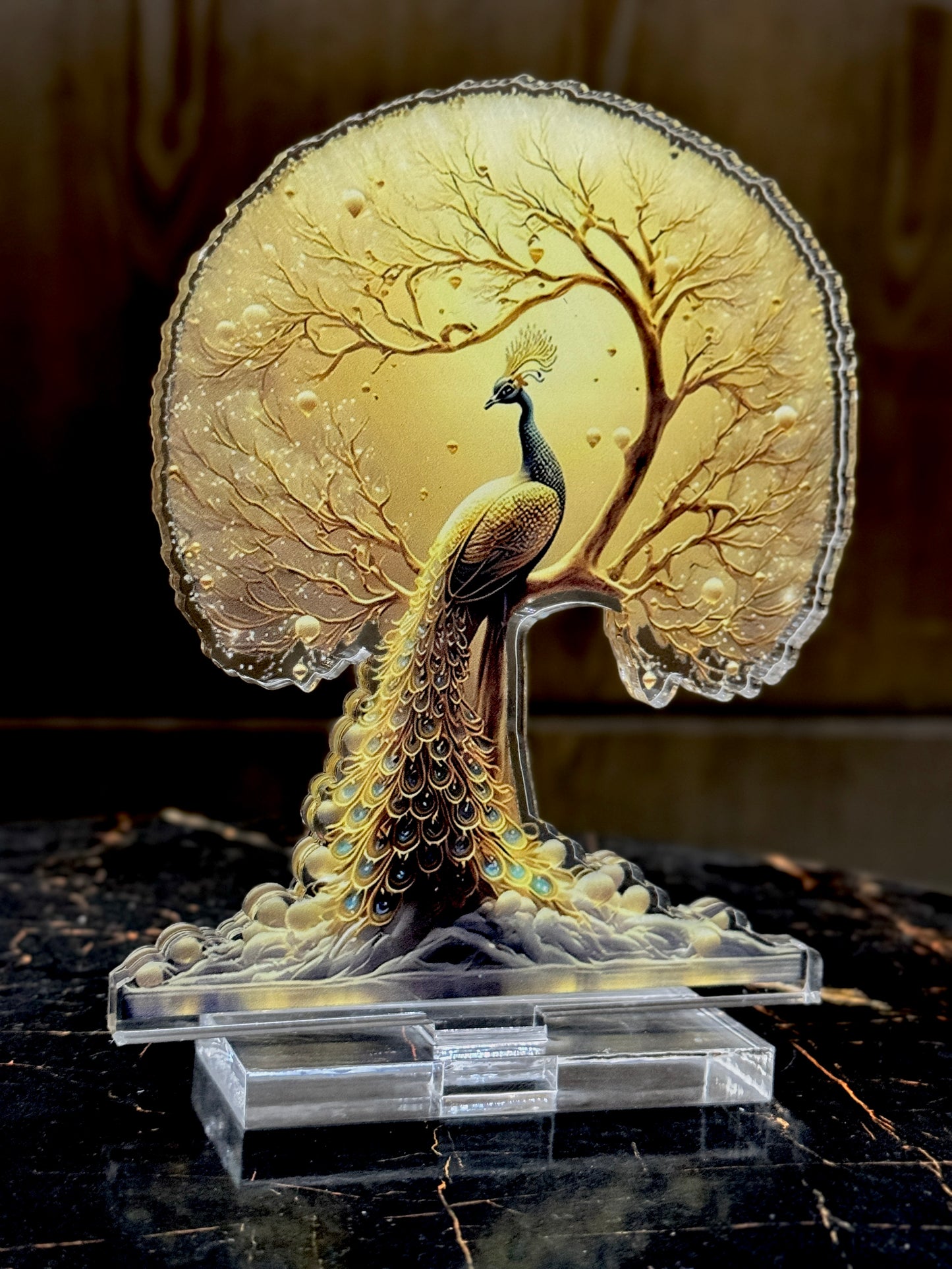 2D Acrylic Peacock Stand TA-143