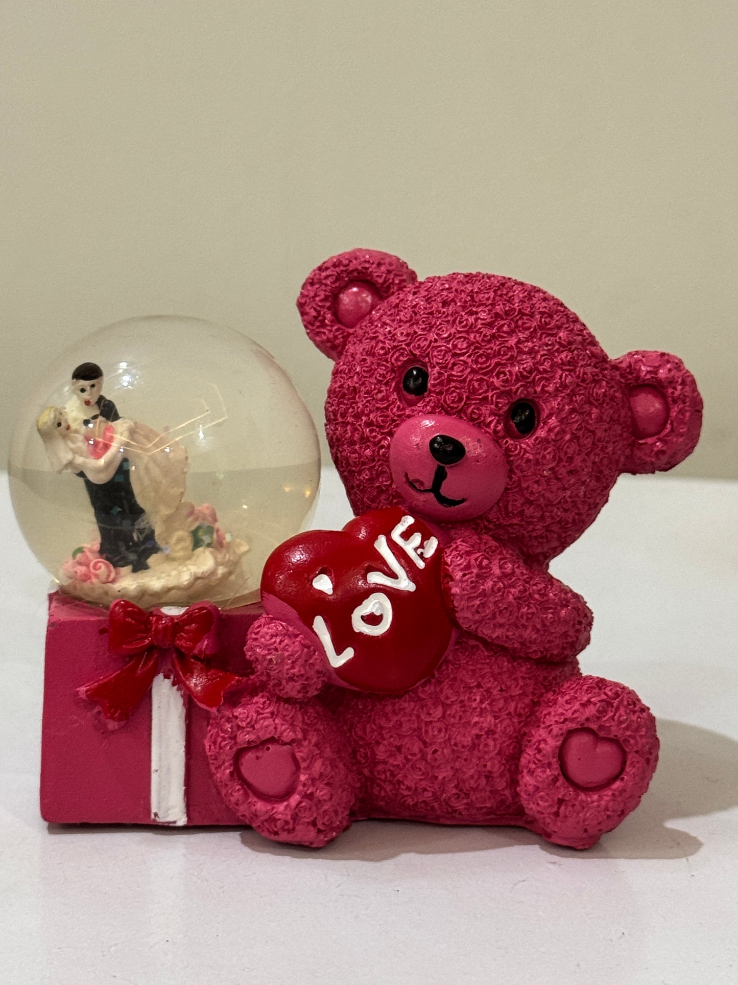 Mini teddy with light snow globe DL-105