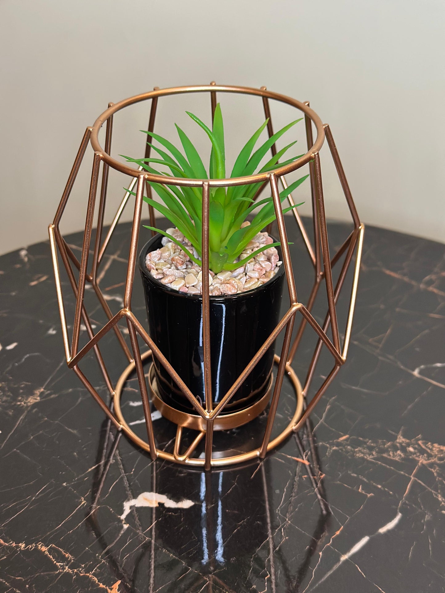Metallic Golden Planter Stand TA-157