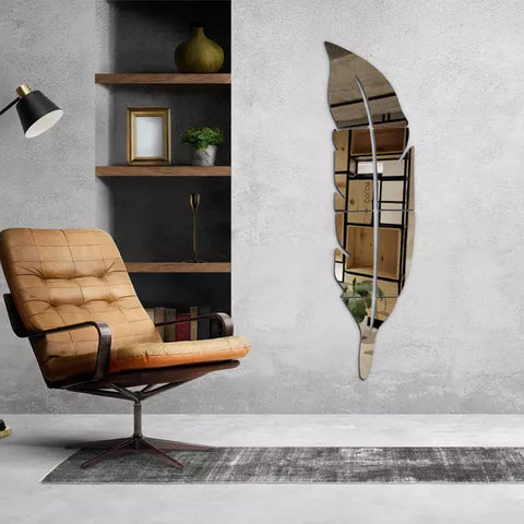Acrylic Feather Mirror Wall MA-101