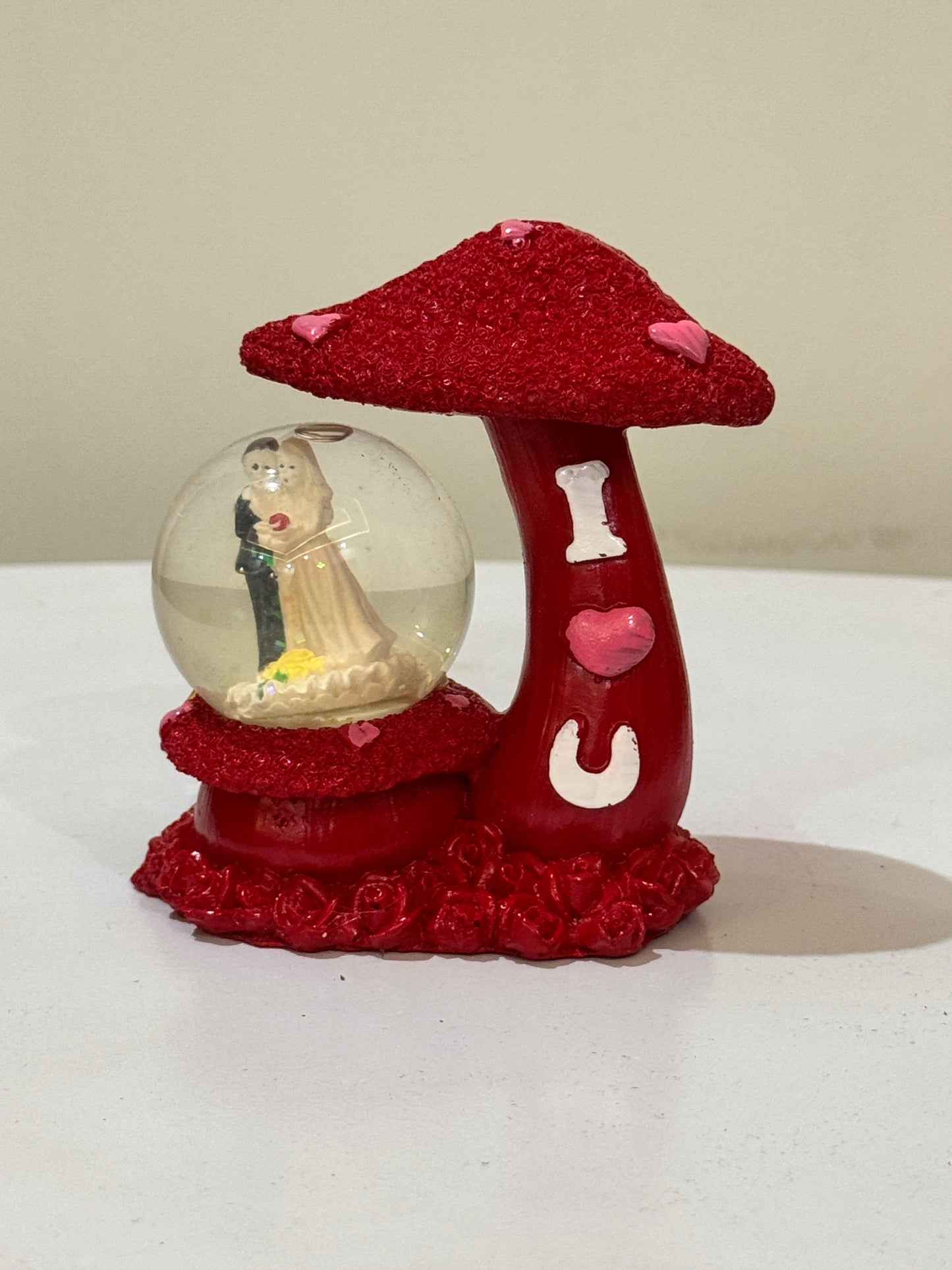 Mini light snow globe with mushroom DL-108