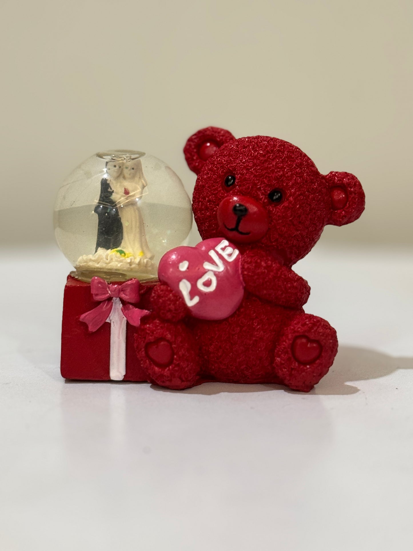 Mini teddy with light snow globe DL-104