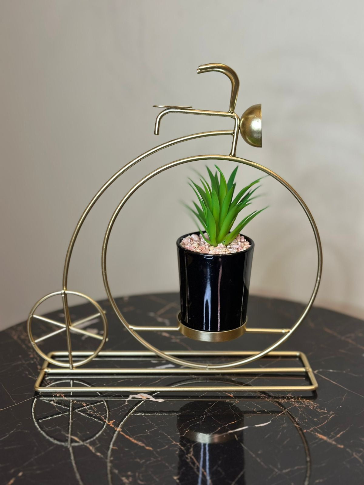 Metallic Golden Planter Stand TA-161