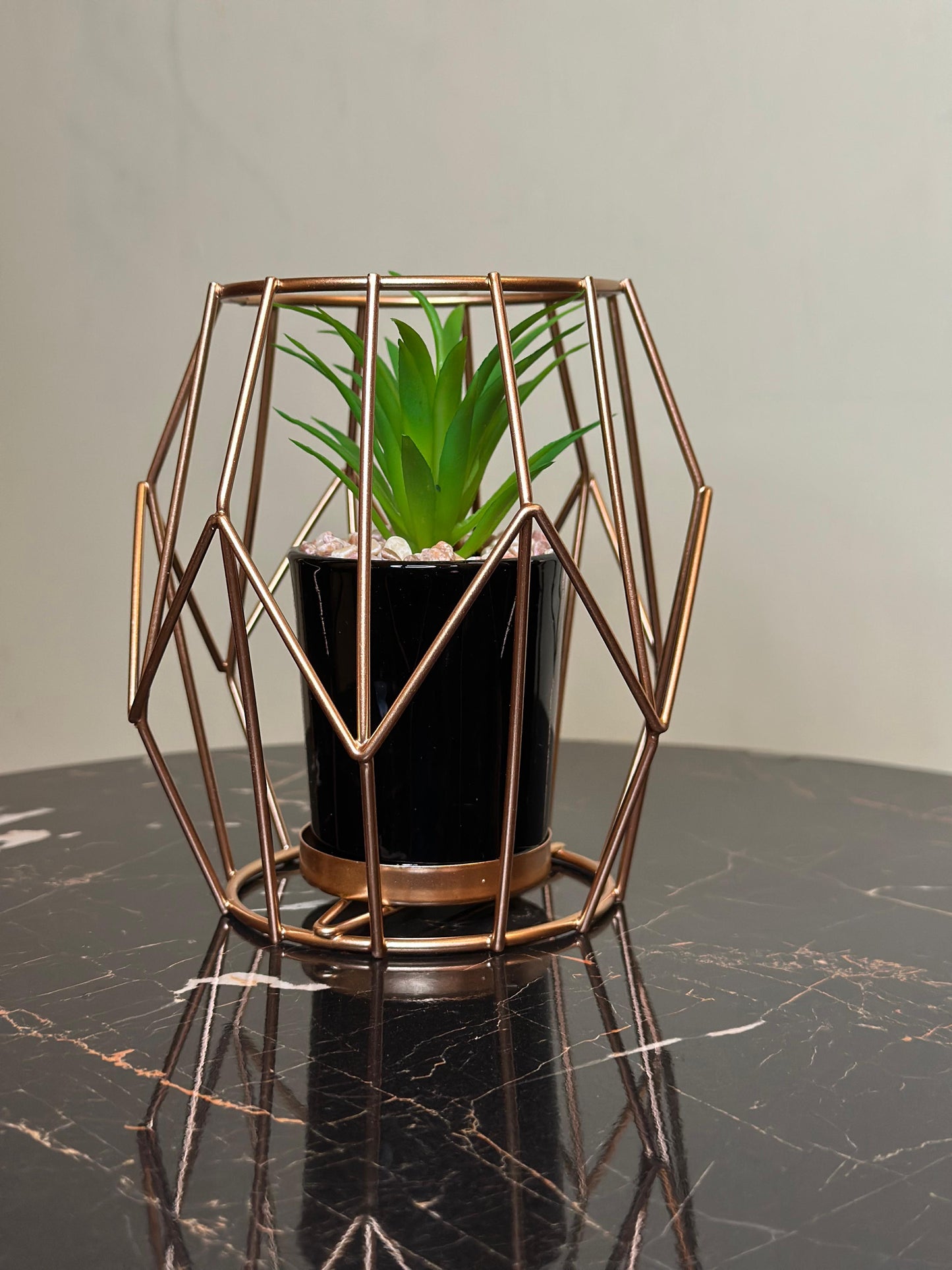 Metallic Golden Planter Stand TA-157