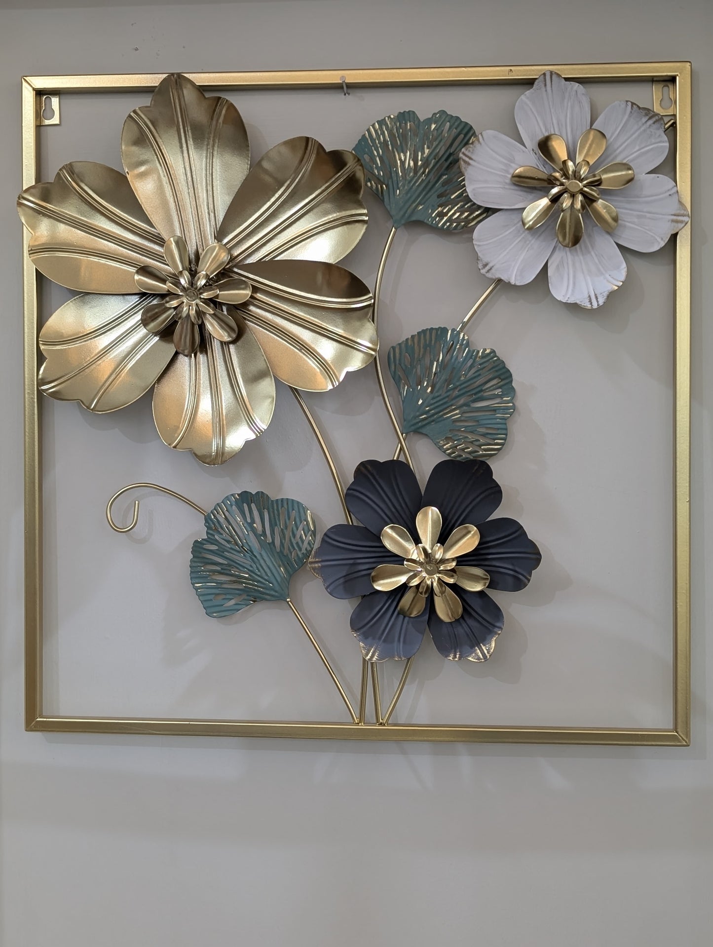 3D Metal Floral Wall Art