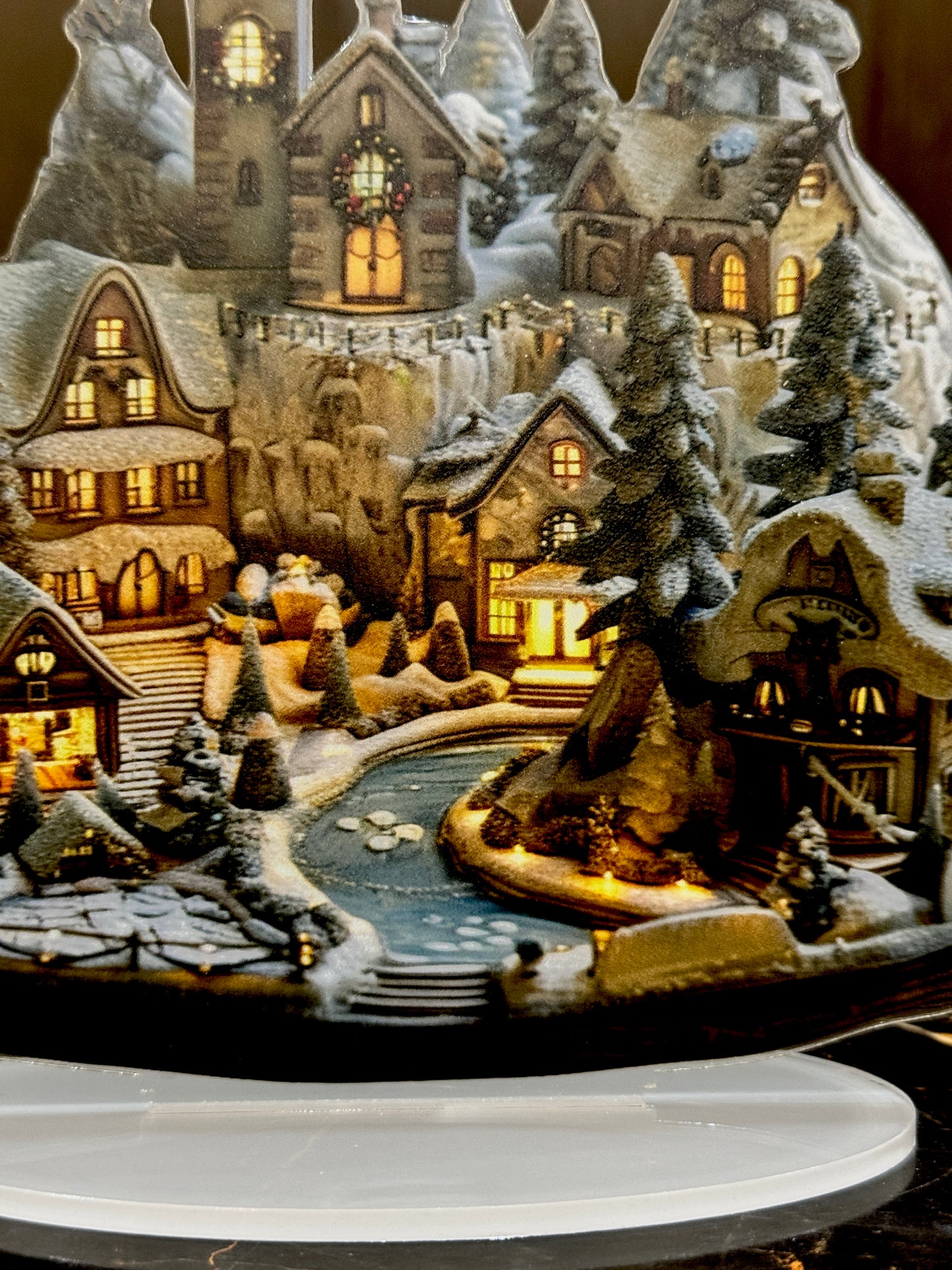 2D Acrylic Snow Stand