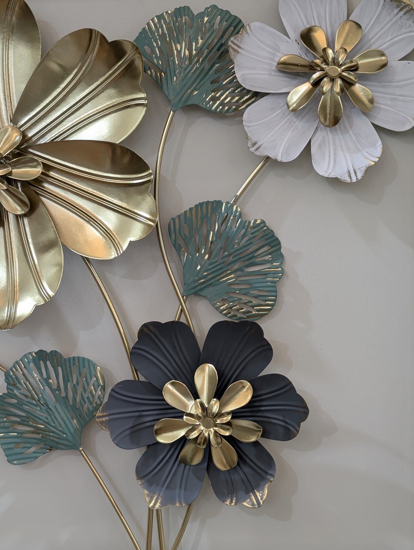 3D Metal Floral Wall Art