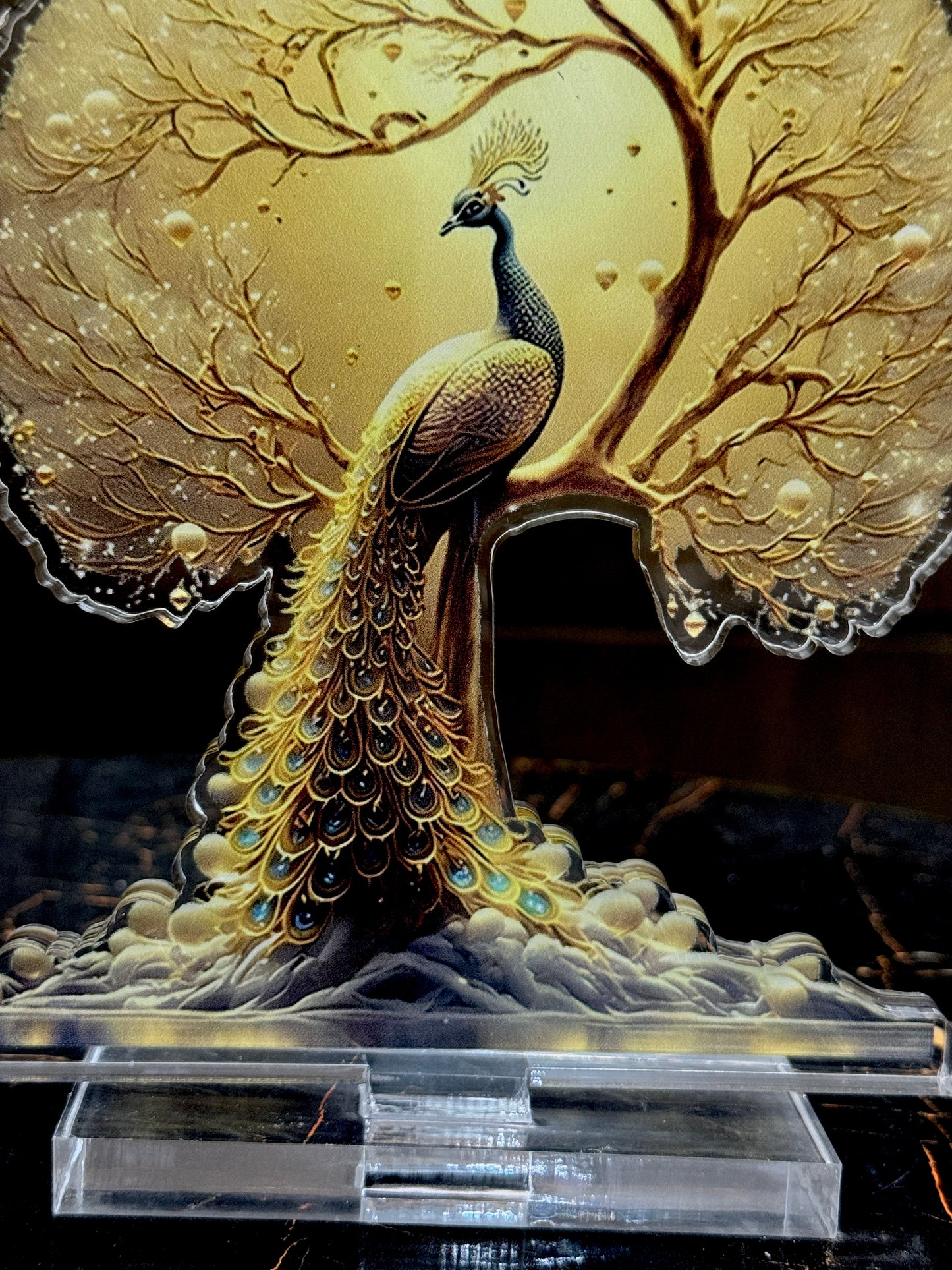 2D Acrylic Peacock Stand TA-143