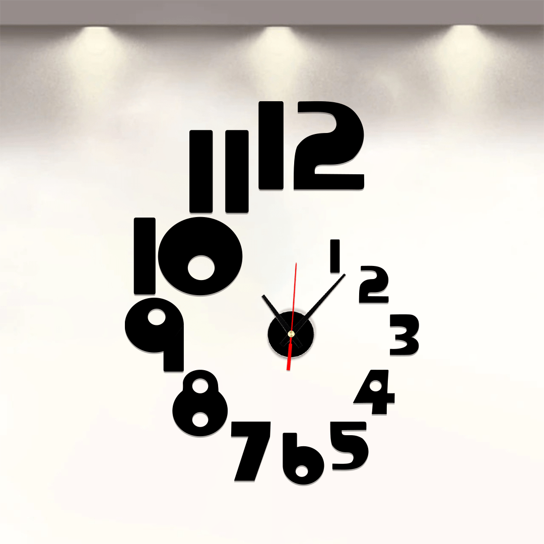 3D Acrylic Wall Clock