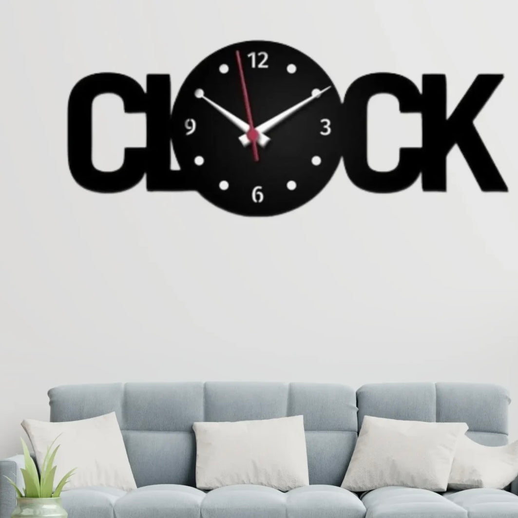 3D Wooden Wall Clock