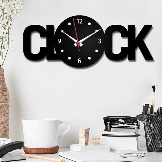 3D Wooden Wall Clock