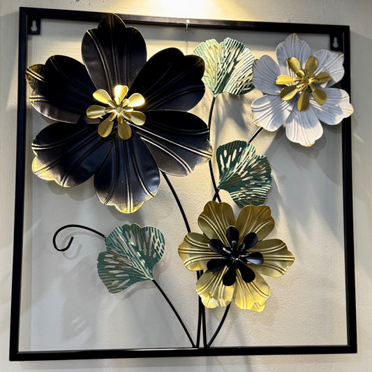 3D Metal Floral Wall Art