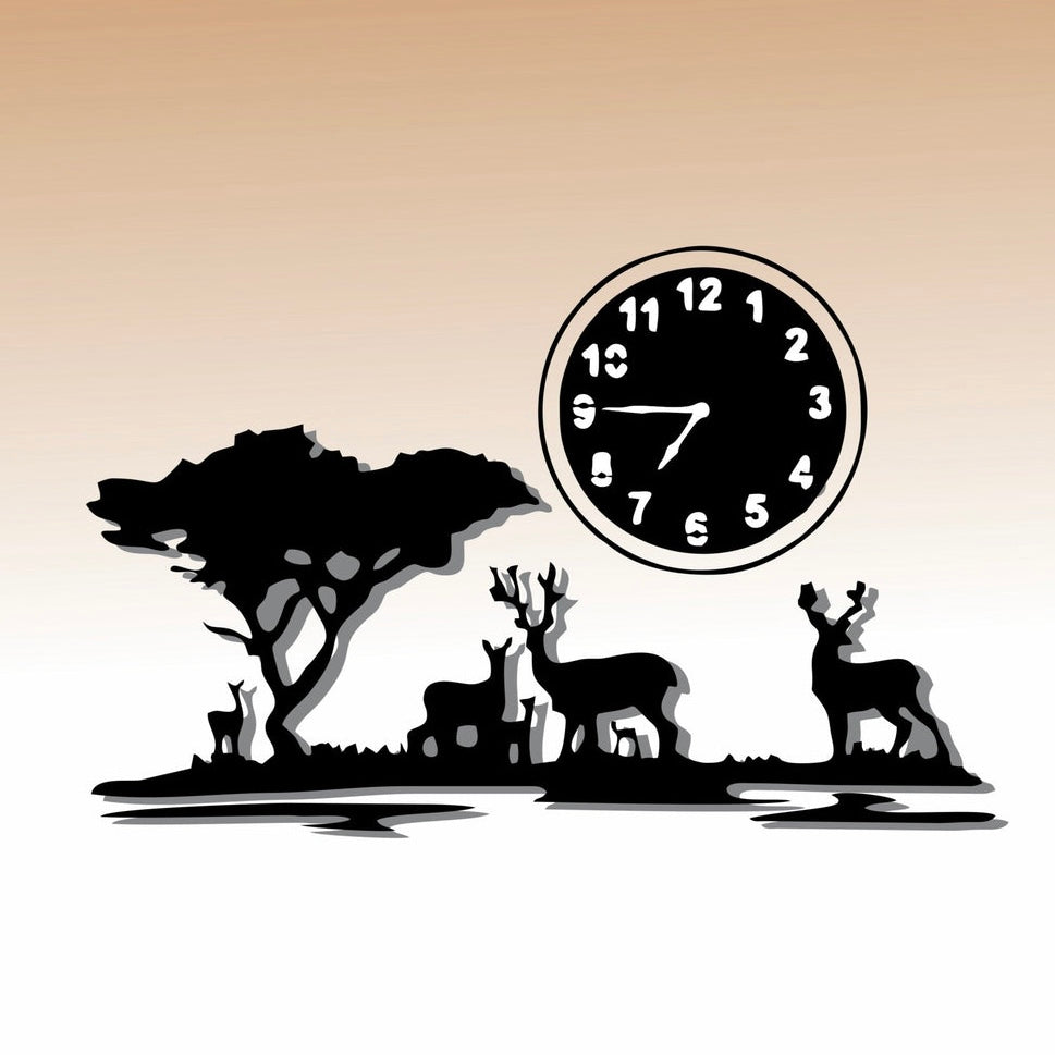 3D Meadows Wall Clock