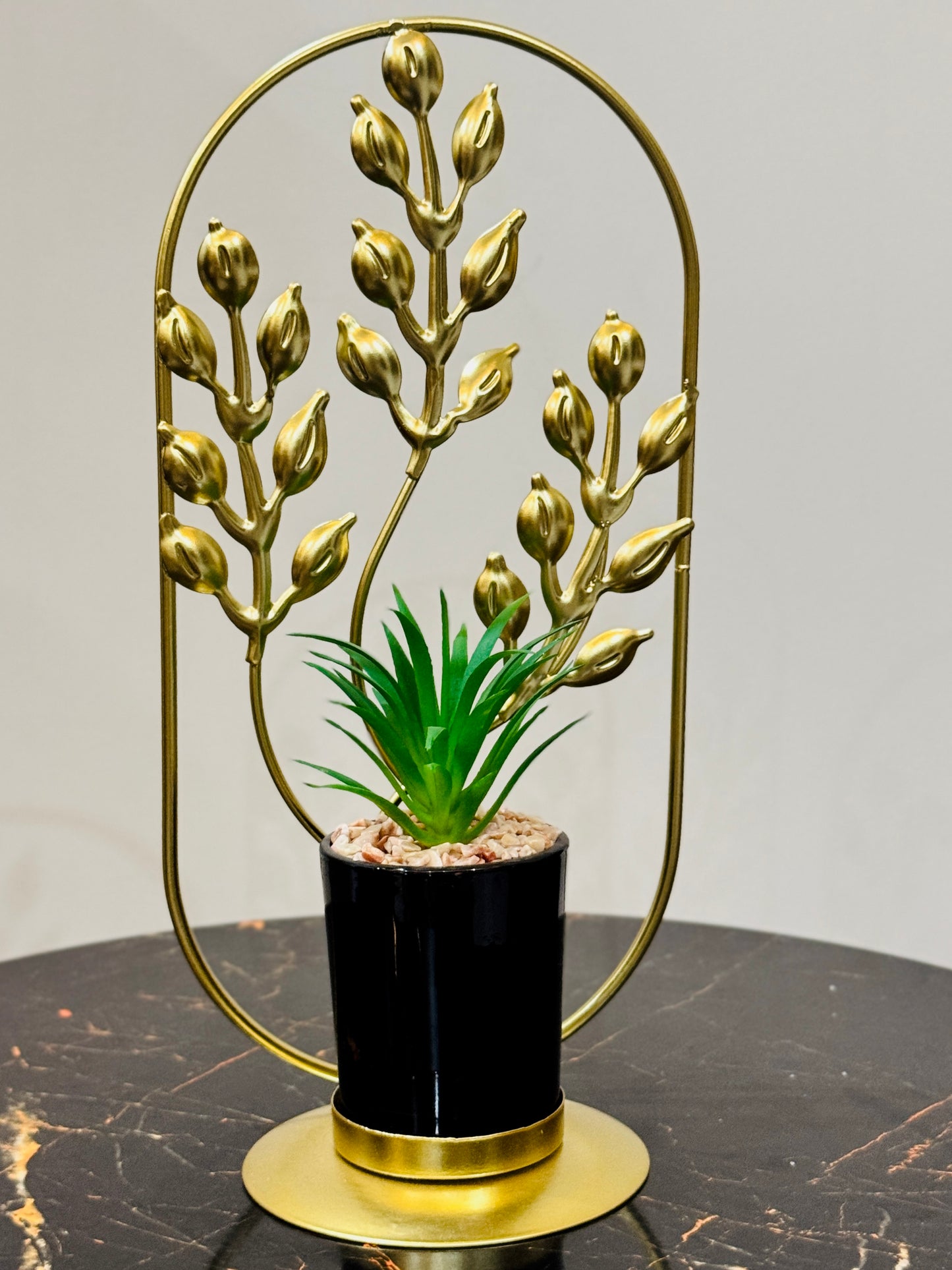 Metallic Golden Planter Stand TA-125