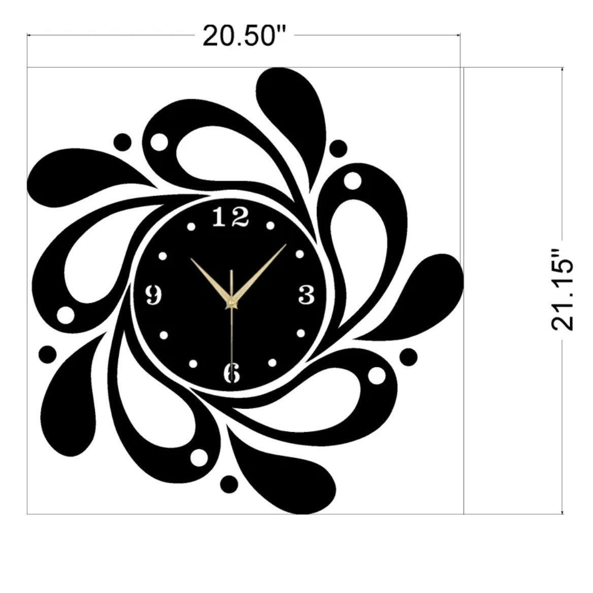 3D Drop Light Wall Clock