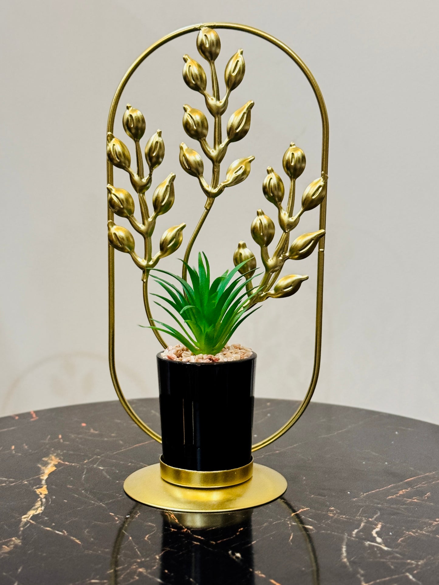 Metallic Golden Planter Stand TA-125