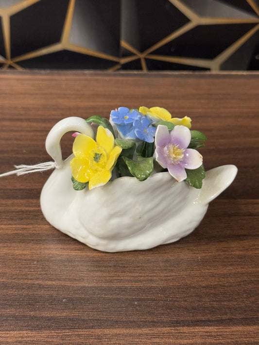 Ceramic Mini Swan Flower Pot TA-253