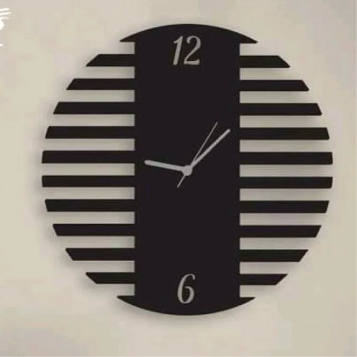 3D Wooden Wall Clock