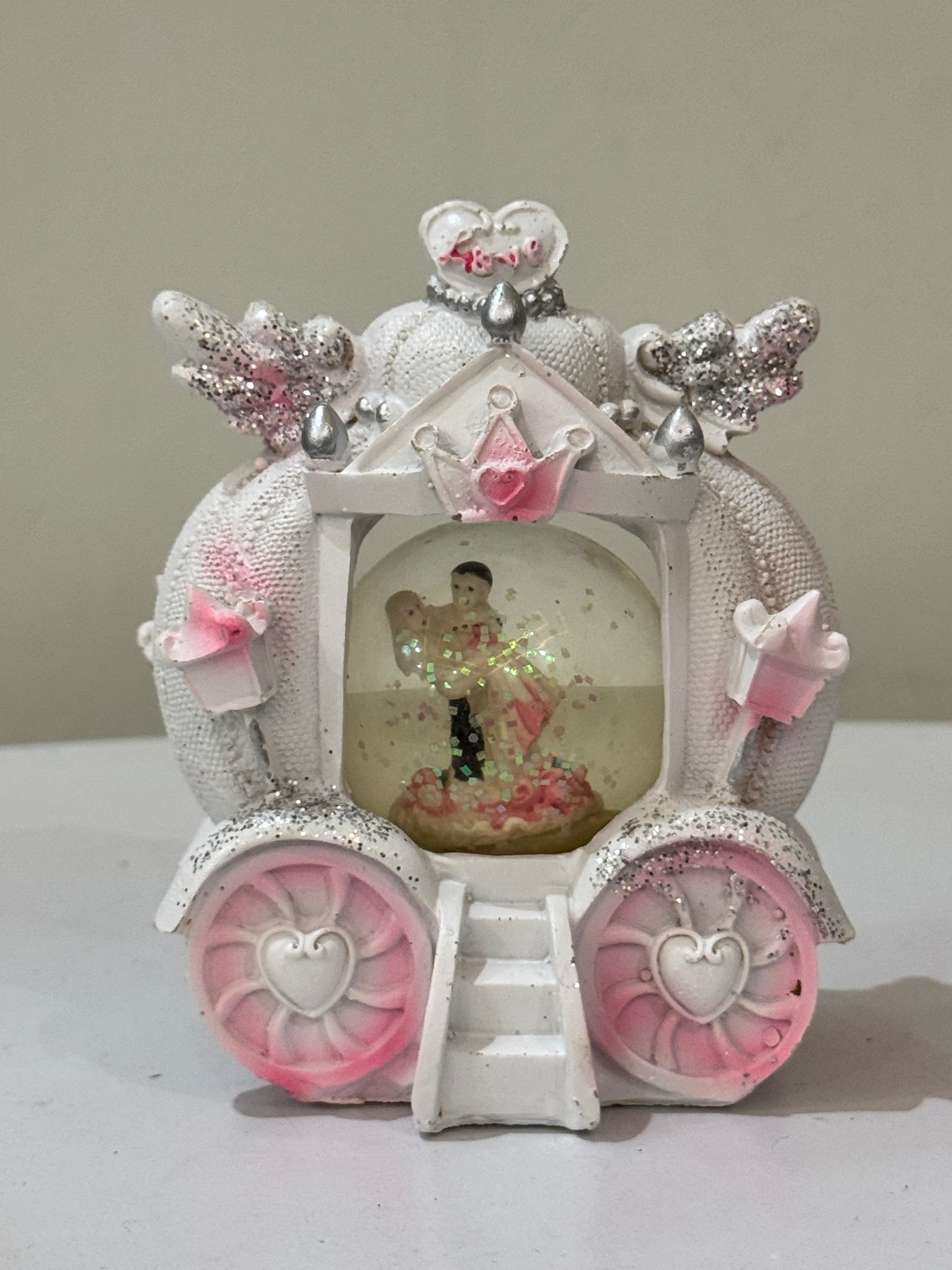 Mini light snow globe love kart DL-110