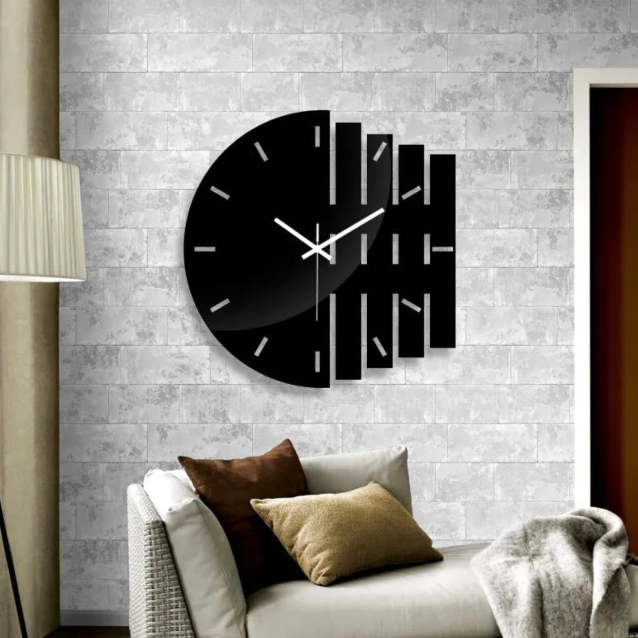 3D Wooden Wall Clock